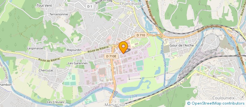 localisation de l'entreprise BASP'ELEC à MARSAC SUR L'ISLE