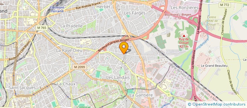 localisation de l'entreprise BASPRIXAUTOS  CLERMONT-FERRAND