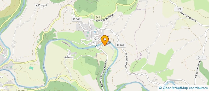 localisation de l'entreprise BASQUELIOU SARL  CERZAT