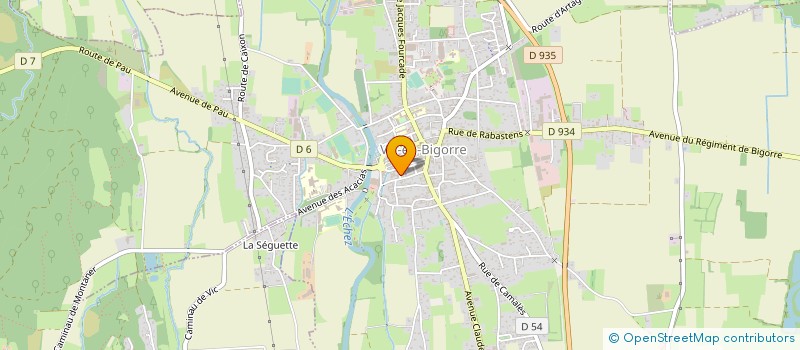 localisation de l'entreprise BASQUET CLUB VICQUOIS à VIC-EN-BIGORRE