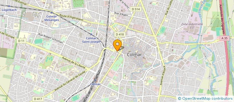 localisation de l'entreprise BASS IMMOBILIER  COLMAR