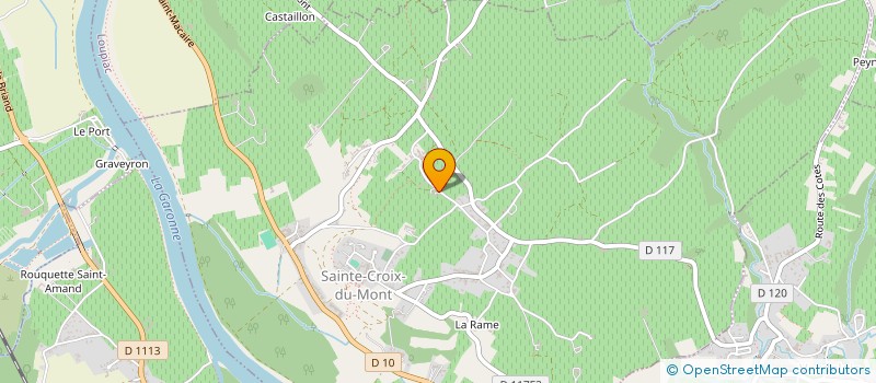 localisation de l'entreprise BASS'PARTOUT  SAINTE-CROIX-DU-MONT