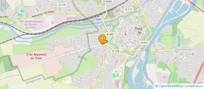 localisation de l'entreprise BASSE INVEST  TOUL