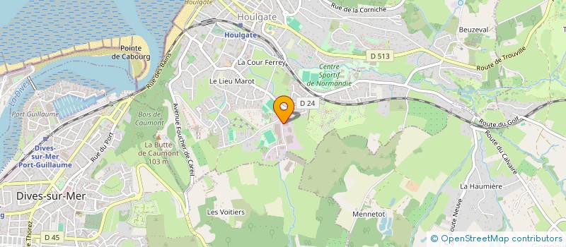 localisation de l'entreprise BASSE NORMANDIE CONSULTING  HOULGATE