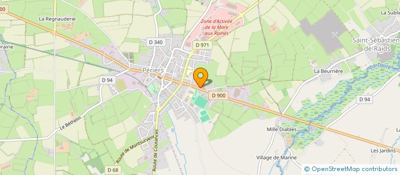 localisation de l'entreprise BASSE NORMANDIE ENROBES à PERIERS