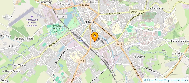 localisation de l'entreprise BASSE NORMANDIE ETANCHEITE BARDAGE à FLERS