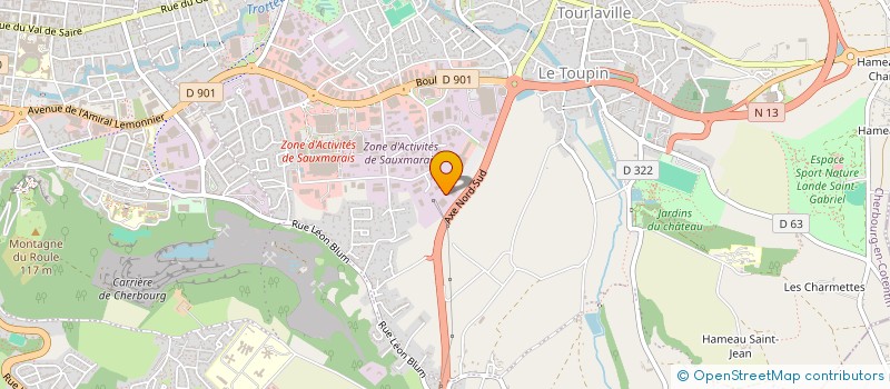 localisation de l'entreprise BASSE NORMANDIE SOUDURE TUYAUTERIE  CHERBOURG-EN-COTENTIN