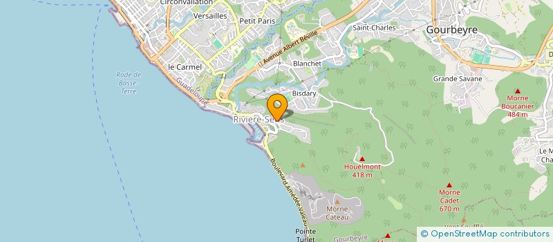 localisation de l'entreprise BASSE-TERRE CHARTER SAS  GOURBEYRE