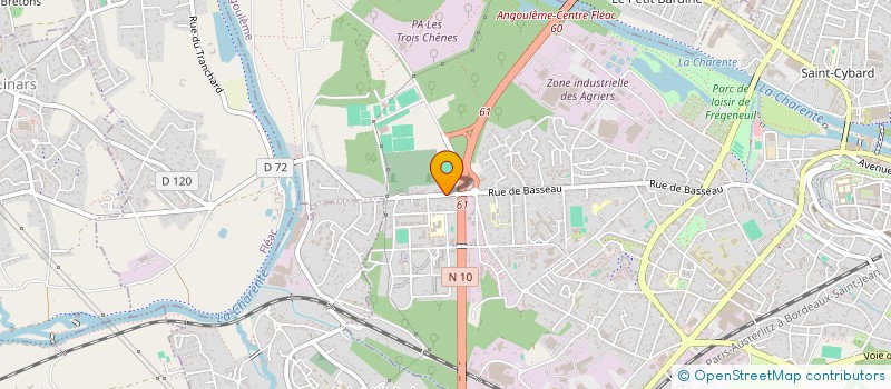 localisation de l'entreprise BASSEAU DISCOUNT à ANGOULEME
