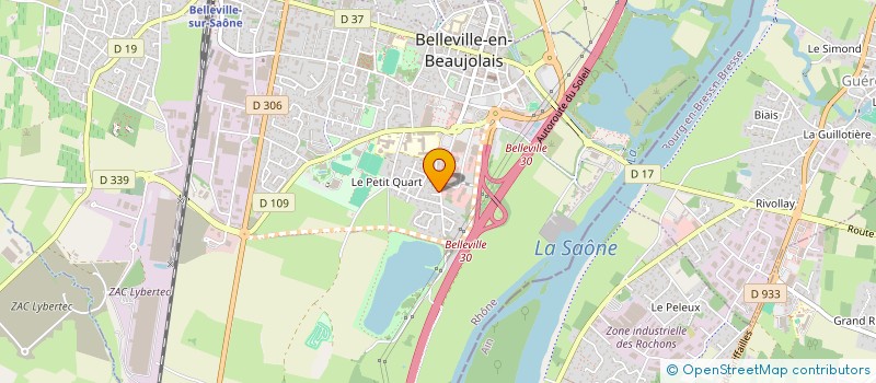 localisation de l'entreprise BASSERIE YABO  BELLEVILLE-EN-BEAUJOLAIS