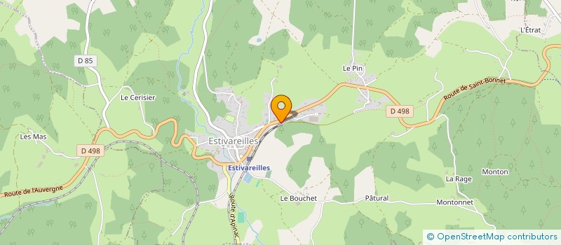 localisation de l'entreprise BASSET à ESTIVAREILLES