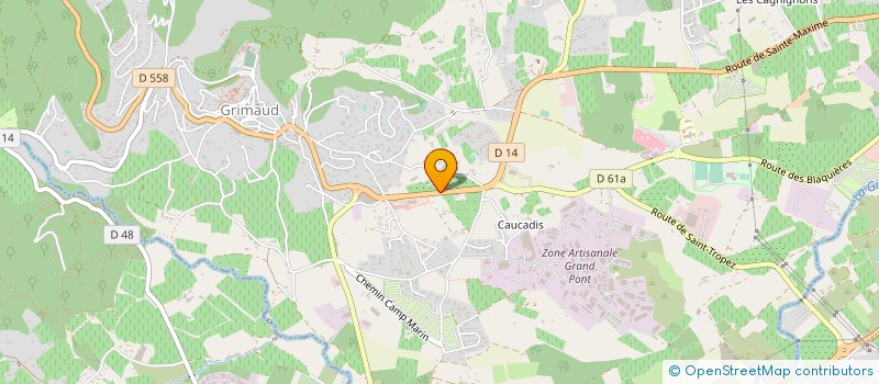 localisation de l'entreprise BASSET DIFFUSION à GRIMAUD