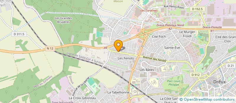 localisation de l'entreprise BASSET IMMOBILIER à DREUX