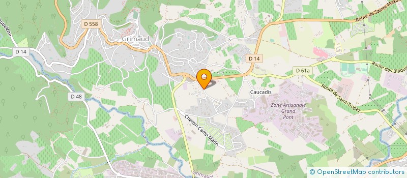 localisation de l'entreprise BASSET PIERRE DISTRIBUTION à GRIMAUD