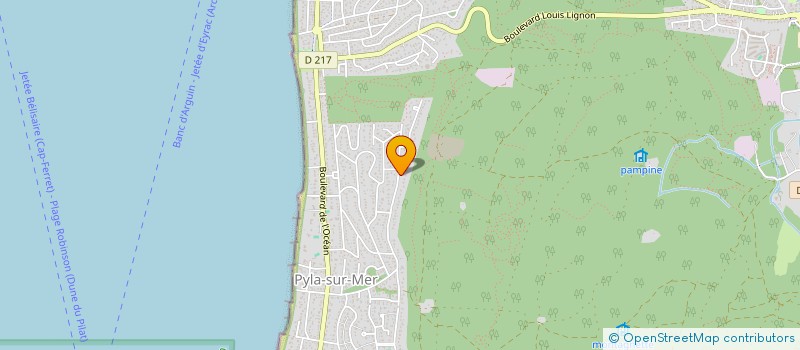 localisation de l'entreprise BASSIN 4X4 à LA TESTE DE BUCH