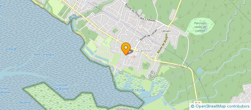 localisation de l'entreprise BASSIN D ARCACHON LOCATIONS  LANTON