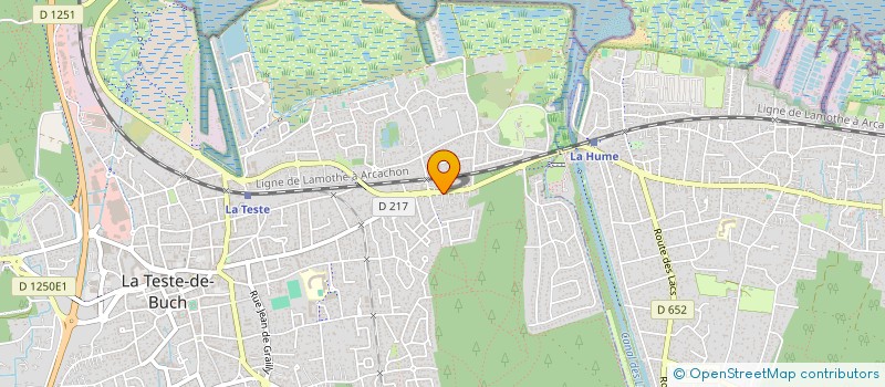 localisation de l'entreprise BASSIN D'ARCACHON RAQUETTES CLUB  LA TESTE-DE-BUCH