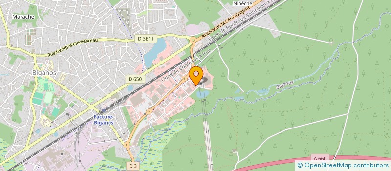 localisation de l'entreprise BASSIN D'ASIE  BIGANOS