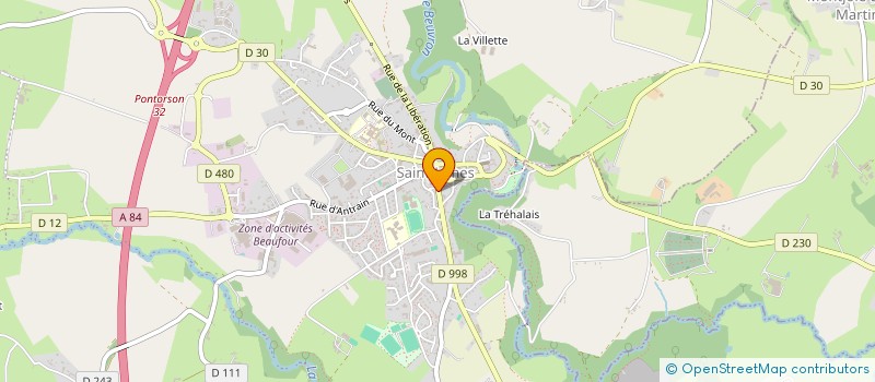 localisation de l'entreprise BASSIN DE LA SELUNE DE L'AMONT A LAVAL  SAINT-JAMES