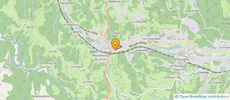 localisation de l'entreprise BASSIN FACADES  AUBIN