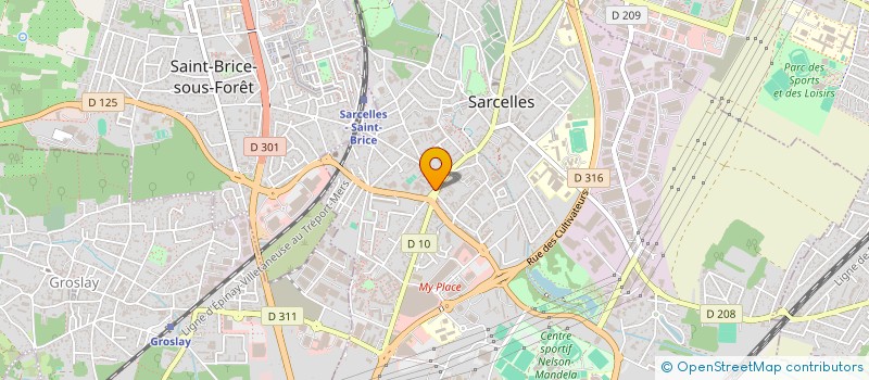 localisation de l'entreprise BASSIN INVESTISSEMENT  SARCELLES