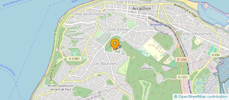 localisation de l'entreprise BASSIN PLOMBERIE  ARCACHON