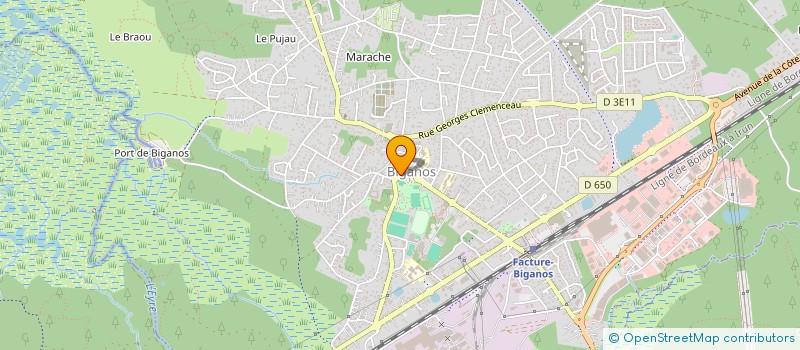 localisation de l'entreprise BASSIN SANTE SPORT  BIGANOS