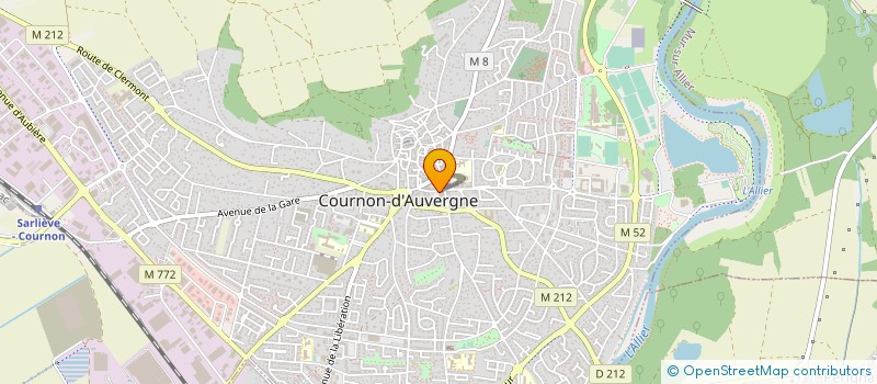 localisation de l'entreprise BASSINET COULEURS GRAPHIQUE  COURNON-D'AUVERGNE