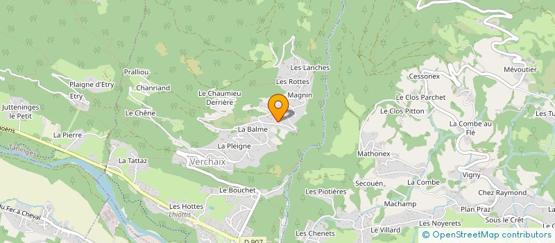 localisation de l'entreprise BASSWOOD  VERCHAIX