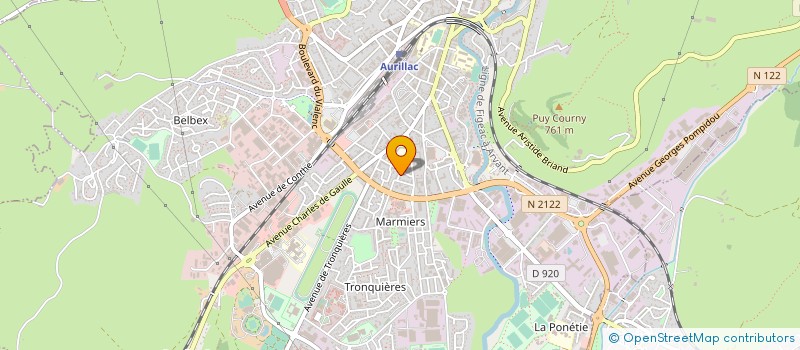 localisation de l'entreprise BAST DISTRIBUTION à AURILLAC