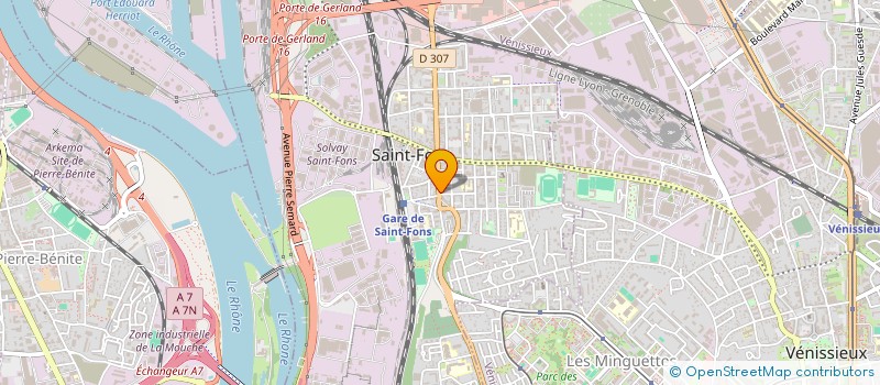 localisation de l'entreprise BASTA 40 à SAINT-FONS