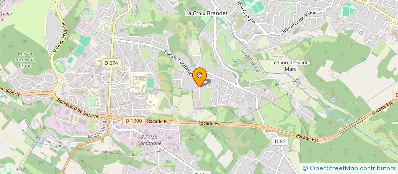 localisation de l'entreprise BASTADRI à ANGOULEME