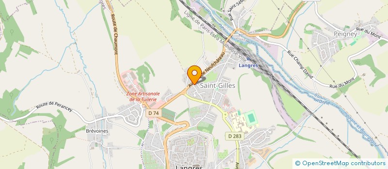 localisation de l'entreprise BASTELIA à BAISSEY