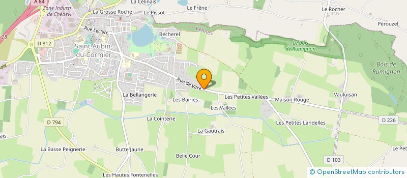 localisation de l'entreprise BASTELLE  SAINT-AUBIN-DU-CORMIER