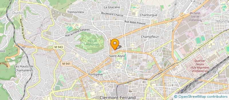 localisation de l'entreprise BASTHIER VASCULAIRE  CLERMONT FERRAND