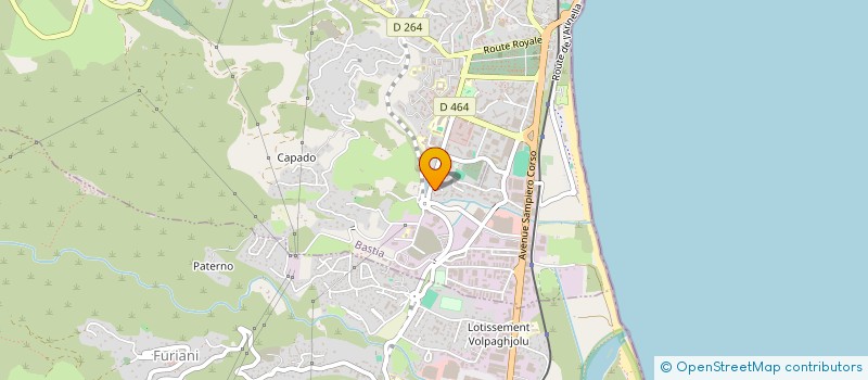 localisation de l'entreprise BASTIA CENTRE FUTSAL à BASTIA