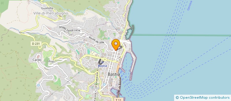 localisation de l'entreprise BASTIA GHJUVENTU à BASTIA