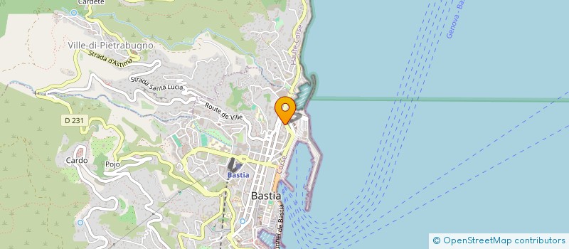 localisation de l'entreprise BASTIA INSTITUT DU SEIN à BASTIA