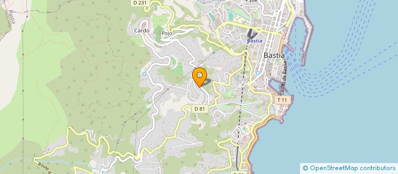 localisation de l'entreprise BASTIA TELE SERVICE  VILLE-DI-PIETRABUGNO
