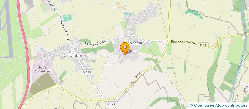 localisation de l'entreprise BASTIBANOX  COLOMBIER-SAUGNIEU