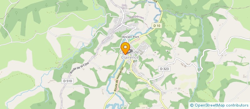 localisation de l'entreprise BASTIDAKOA  LA BASTIDE-CLAIRENCE