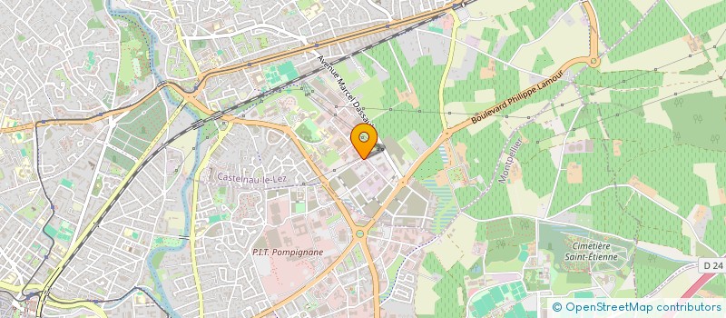 localisation de l'entreprise BASTIDE à CASTELNAU-LE-LEZ