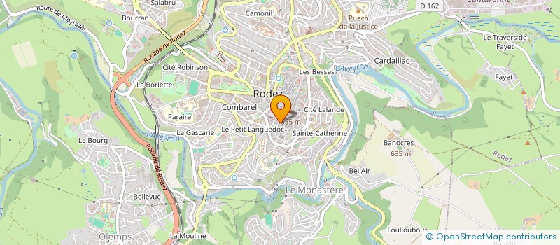 localisation de l'entreprise BASTIDE à RODEZ