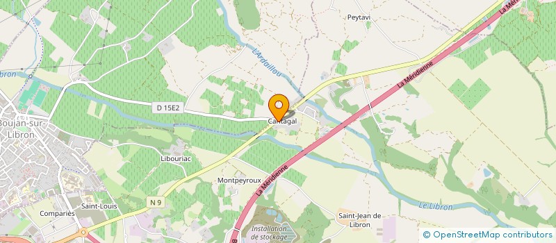 localisation de l'entreprise BASTIDE à BEZIERS