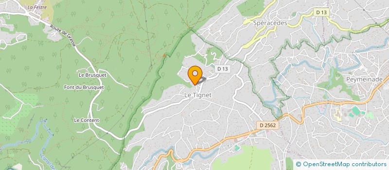 localisation de l'entreprise BASTIDE à LE TIGNET