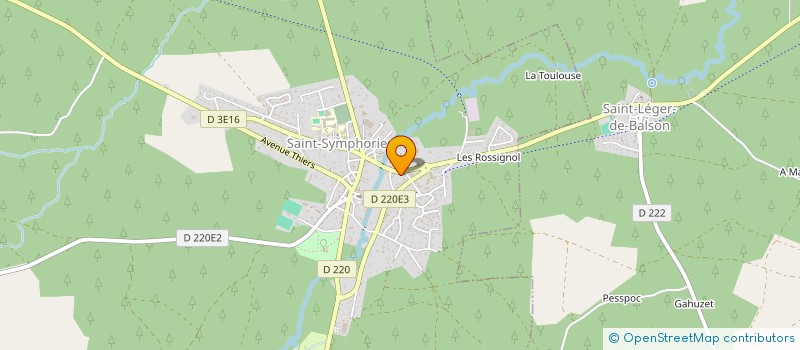 localisation de l'entreprise BASTIDE & CASTET'SCI  SAINT-SYMPHORIEN