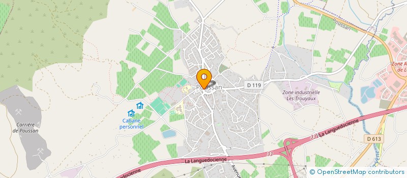 localisation de l'entreprise BASTIDE D'IZARD S ET G à POUSSAN