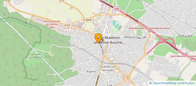 localisation de l'entreprise BASTIDE DE CANTARELLE  SAINT-MAXIMIN-LA-SAINTE-BAUME