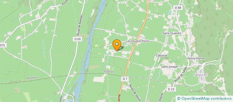 localisation de l'entreprise BASTIDE DE CHANTEGRENOUILLE  SEGURET