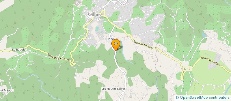 localisation de l'entreprise BASTIDE DE LA ROUVIERE  SEILLANS